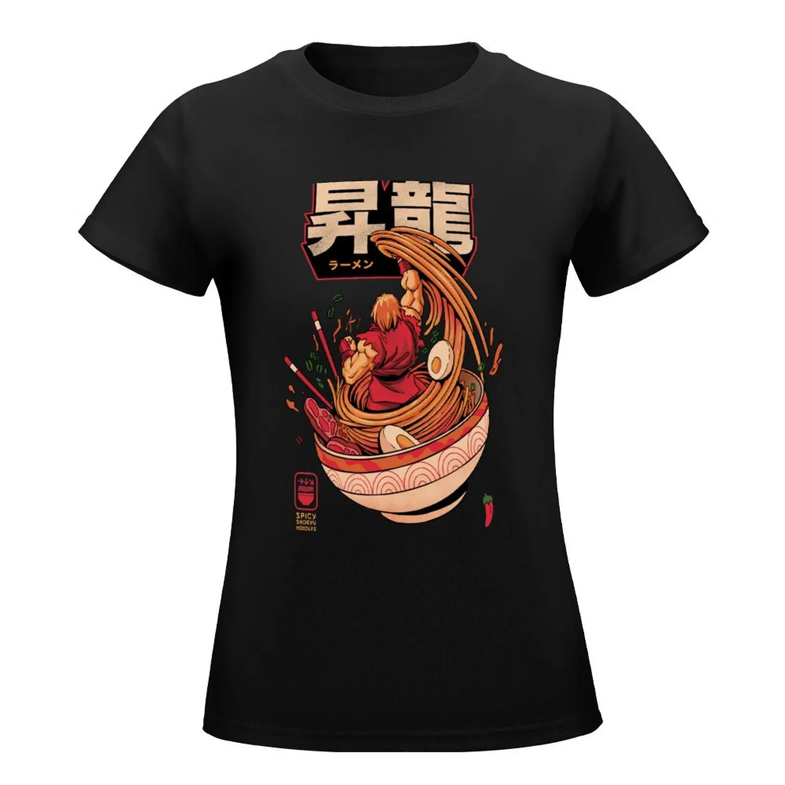 Spicy Shoryu Noodles T-Shirt lady clothes graphics Women t-shirts