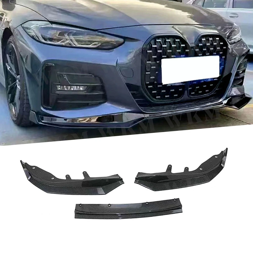 

Front Bumper Splitter Lip Diffuser Spoiler Bumper Deflector Cover Guard Body Kits For BMW 4 series G22 G23 M Sport 2021-2023