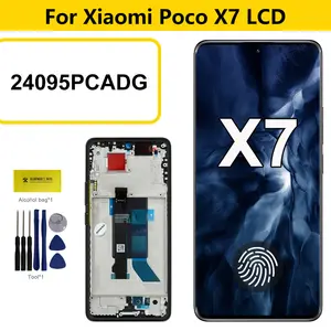 Bilashmart Amoled Xiaomi Poco X7 LCD Display Touch Screen Xiaomi Poco X7 LCD 24095PCADG Digitizer Assembly Replacement