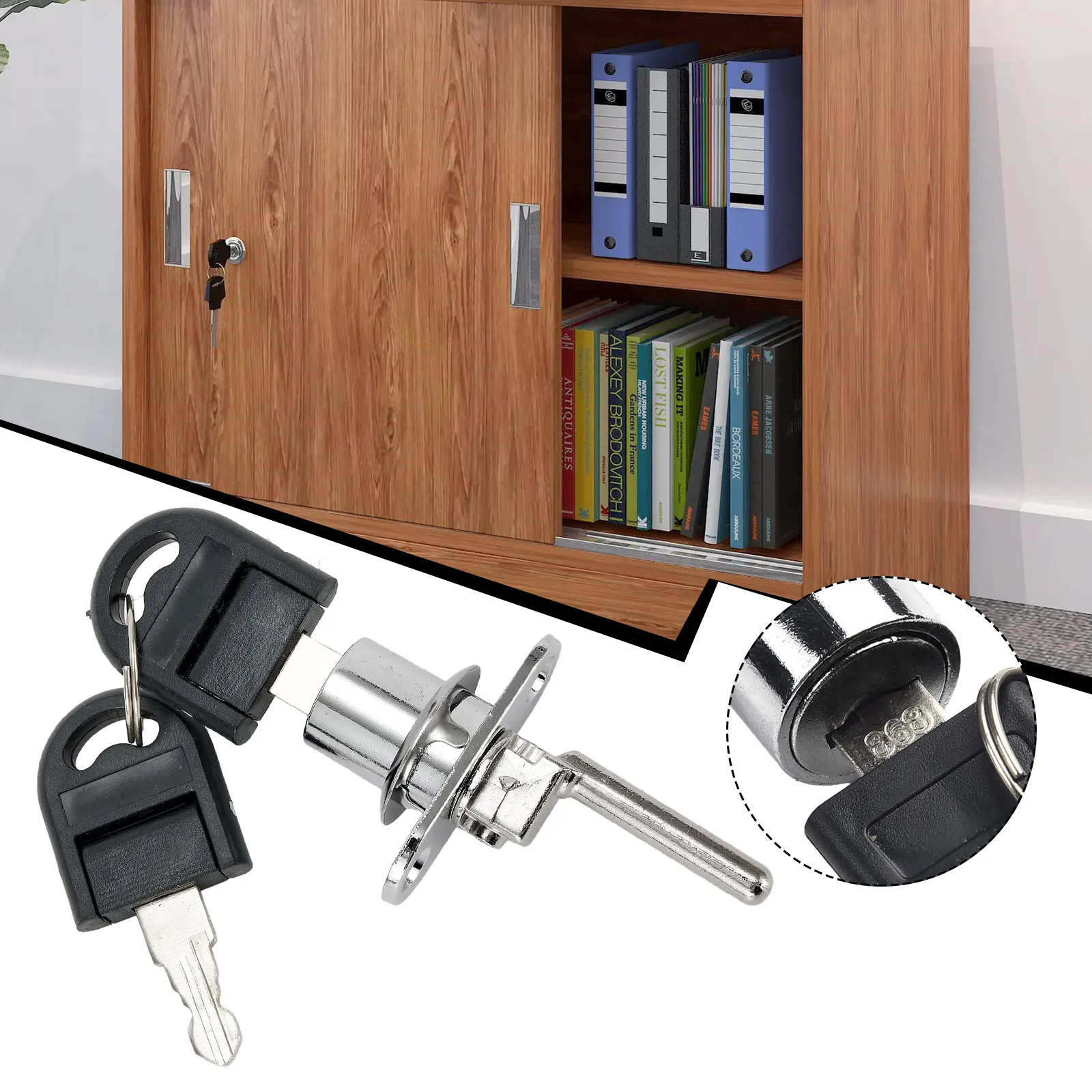 Door Lock Security Lock 16/19mm Cabinet Casement Cupboard Desk File Hardware Showcases Sliding Door With 2 Keys