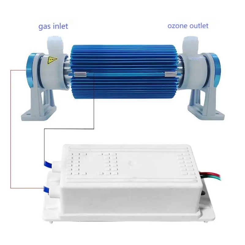 Suku cadang kuarsa tabung kaca berpendingin air 10G dan baterai generator ozon