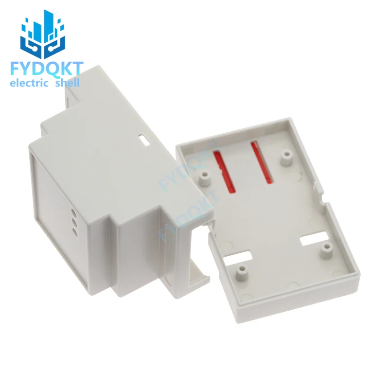 1PC Brand new DIN 35-Rail PLC  Fire Detection Instrument Material Shell Controller Case Rail Junction Box 88x53x59mm 4-18-2