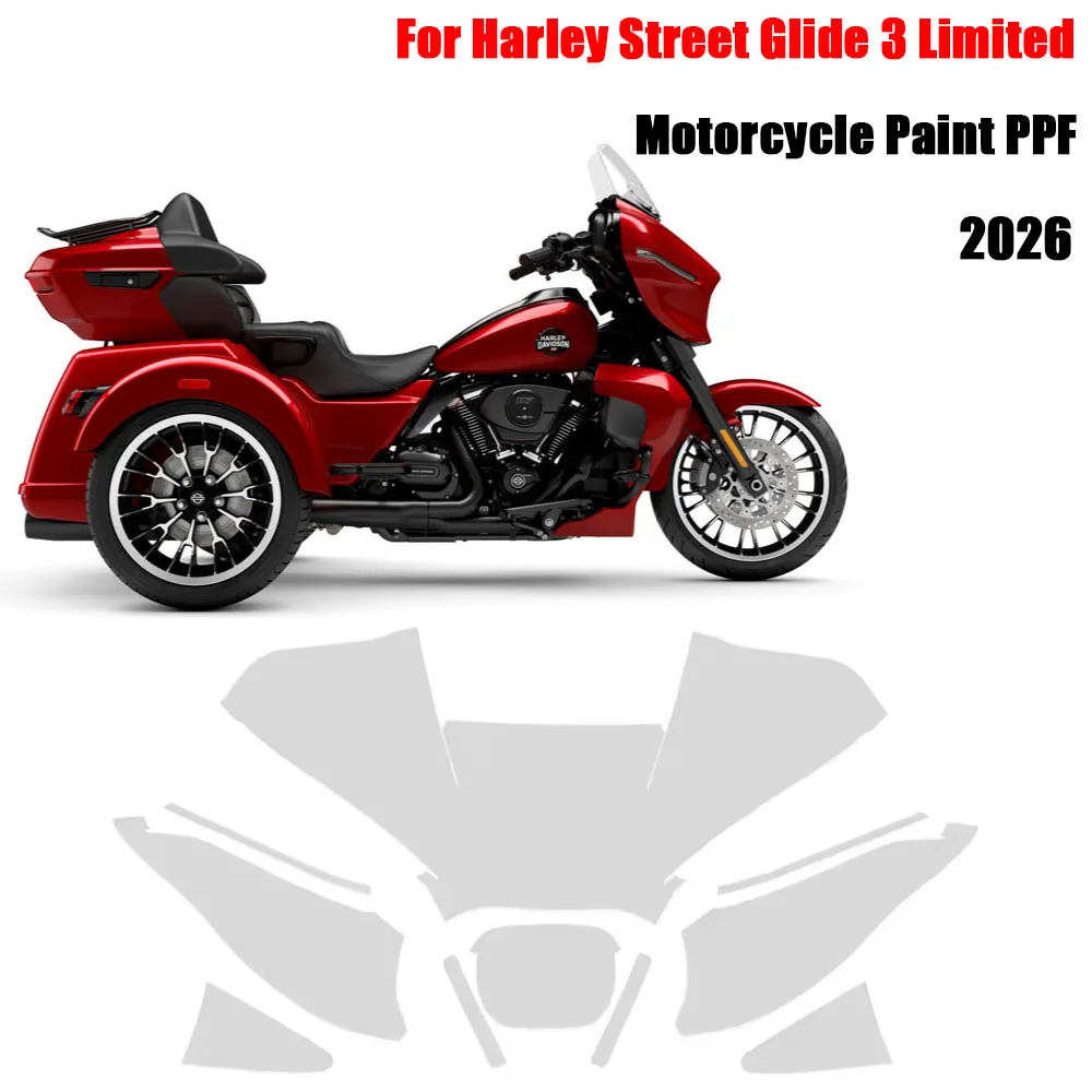 2026 Motorcycle TPU PPF Paint Protection Film Anti-scratch For Harley Street Glide 3 Limited Film Fuel Tank Protect Accessories