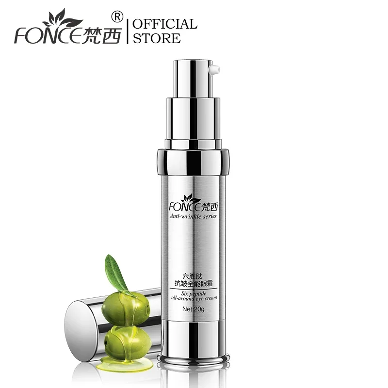 Korean Skin Care Anti Wrinkle Eye Cream Six Peptides Serum Anti Aging Remover Dark Circle Bag Firming Nourish Eye Balm Mask 20g