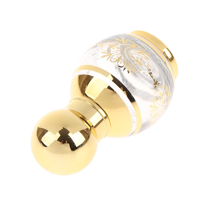 Bottiglia roll-on in oro da 15 ml Mini contenitore per olio essenziale in vetro Bottiglia di profumo portatile Bottiglia roll-on vuota in oro Modello casuale