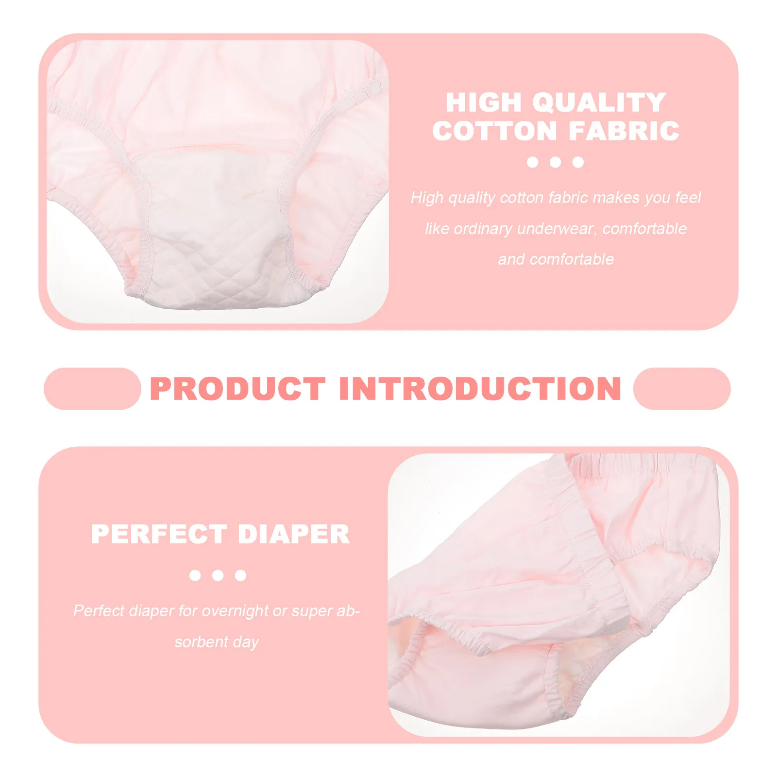 1Pcs Reusable Urinary Incontinence Underwear Waterproof Diaper for Elderly Adult Care Washable High Absorption Breathable Diaper