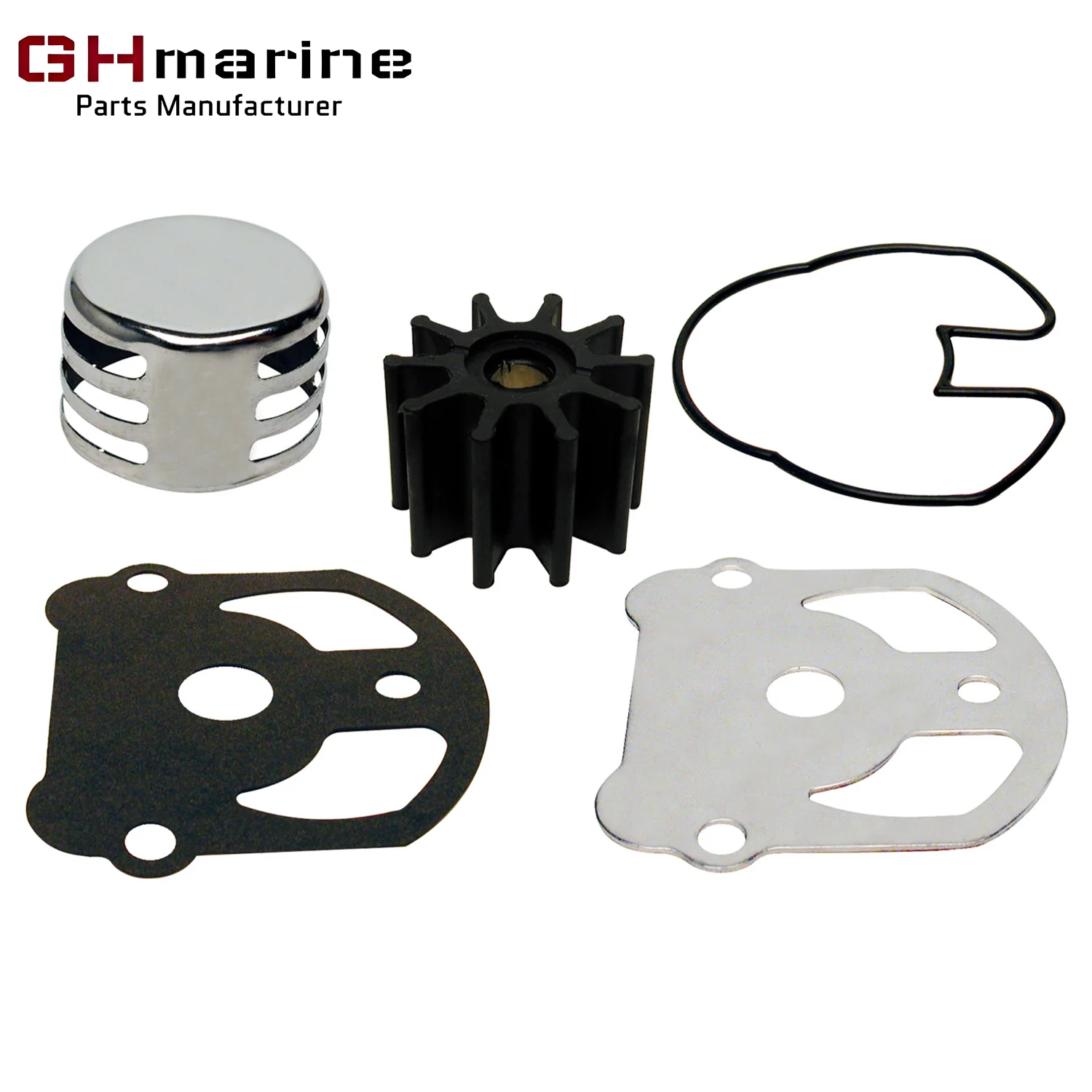 Water Pump Impeller Repair Kit for Evinrude Johnson OMC Cobra Stern Drive 2.3L 2.5L 3.0L 4.3L 4.6L 5.0L 5.7L 5.8L 7.5L Boat