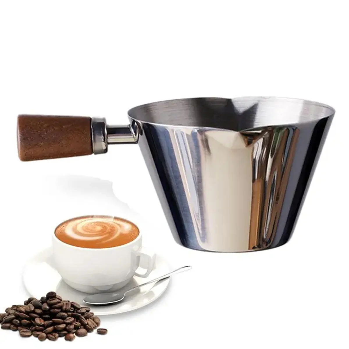 

90ml Stainless Steel Measuring Cup Espresso Cups Small Coffee Milk Pitcher Jug Espresso Shot Cup Measure Kitchen Black