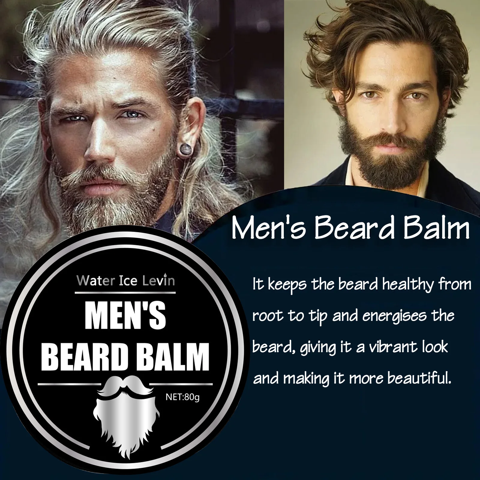 كريم حلاقة رجالي للعناية باللحية والوجه، رغوة غنية للحلاقة الناعمة، يهدئ البشرة ويمنع التهيج