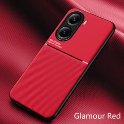 Case For Redmi Turbo4 POCO X7 Pro Business Style Leather Texture Magnetic Slim Matte Cover For Redmi Turbo4 Shockproof Bumper