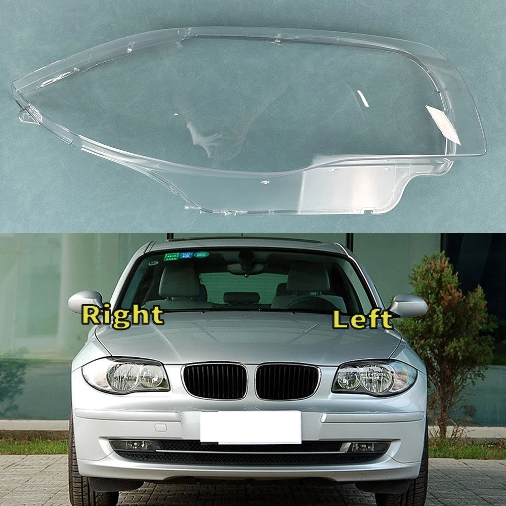 

For BMW 1 Series E82 E87 2008-2011 Headlamp Transparent Cover Headlight Shell Lens Replace The Original Lampshade Plexiglass