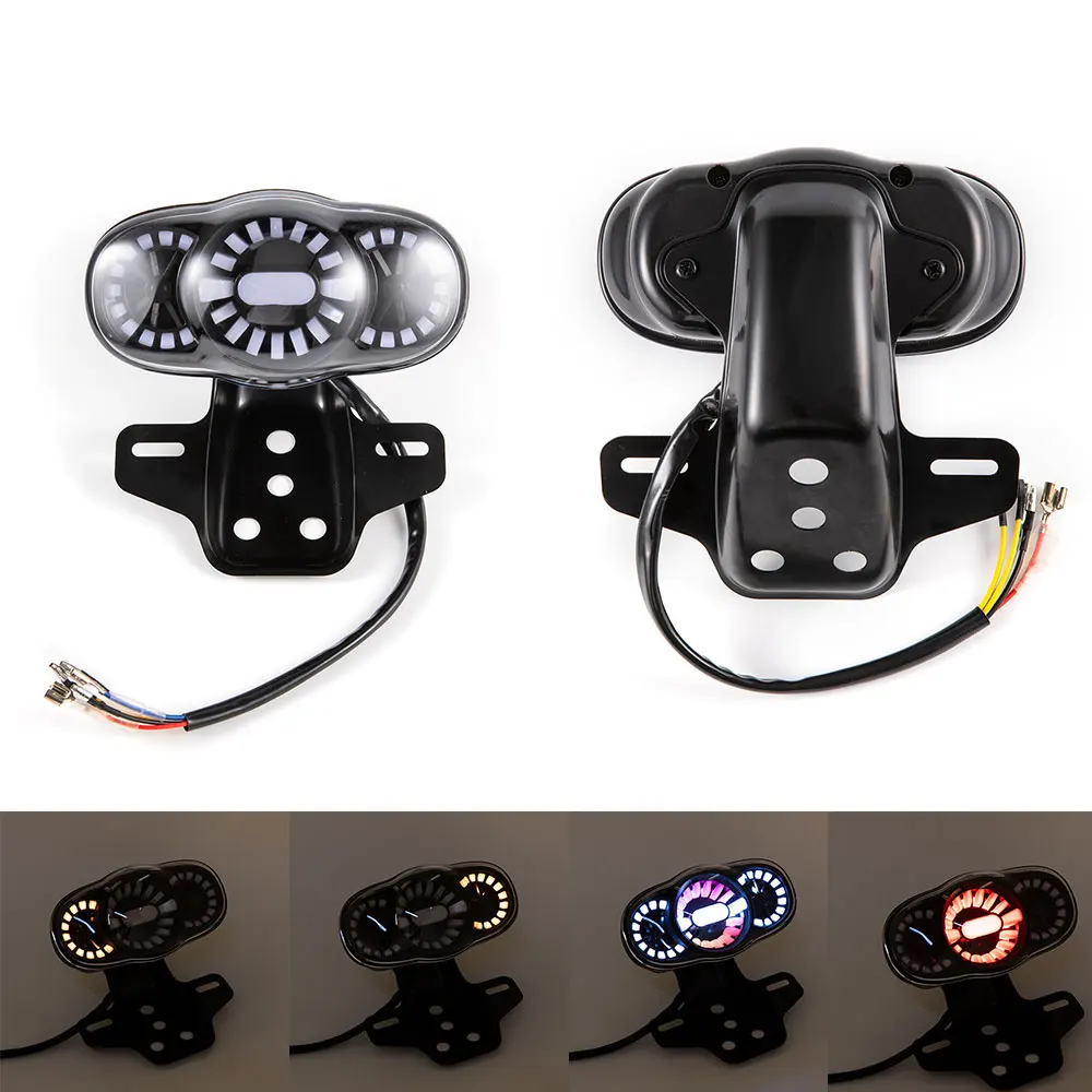 

12V Motorcycle Rear Lights LED Motorcycle Brake Light Tail Light Motorbike Stop Turn Signal Direction Indicator Blinker Lamp