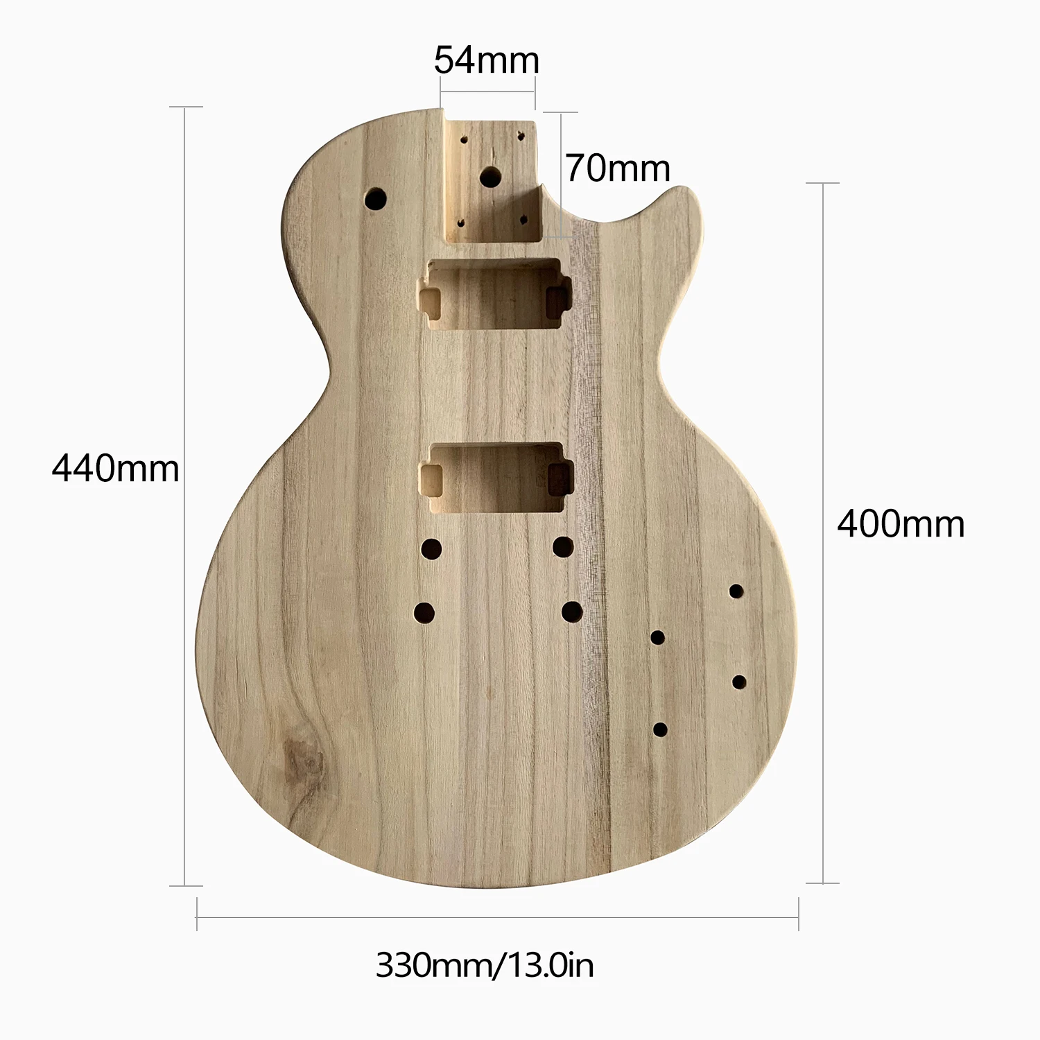 Unfinished Electric Guitar Body Maple Wood Blank Guitar Barrel for LP Style Guitars DIY Parts