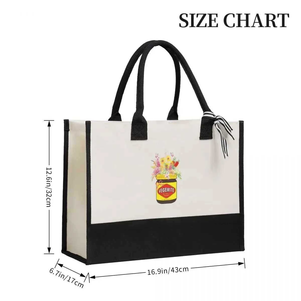 Canvas Gift Shopping Bag Vegemite Bouquet Australian Flag Canvas Large Capacity Bag Customizable Quality Gifts