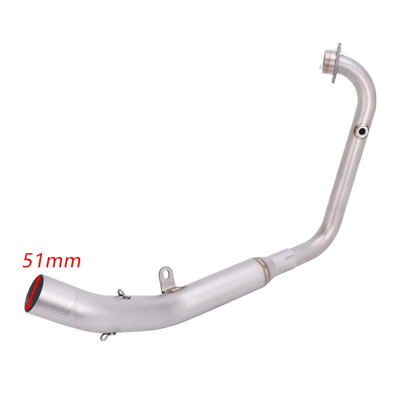 Slip On For Zontes ZT125 U1 G1 GK Z1 Z2 2025 2026 Motorcycle Exhaust System Header Link Pipe Connect 2'' Muffler Stainless Steel