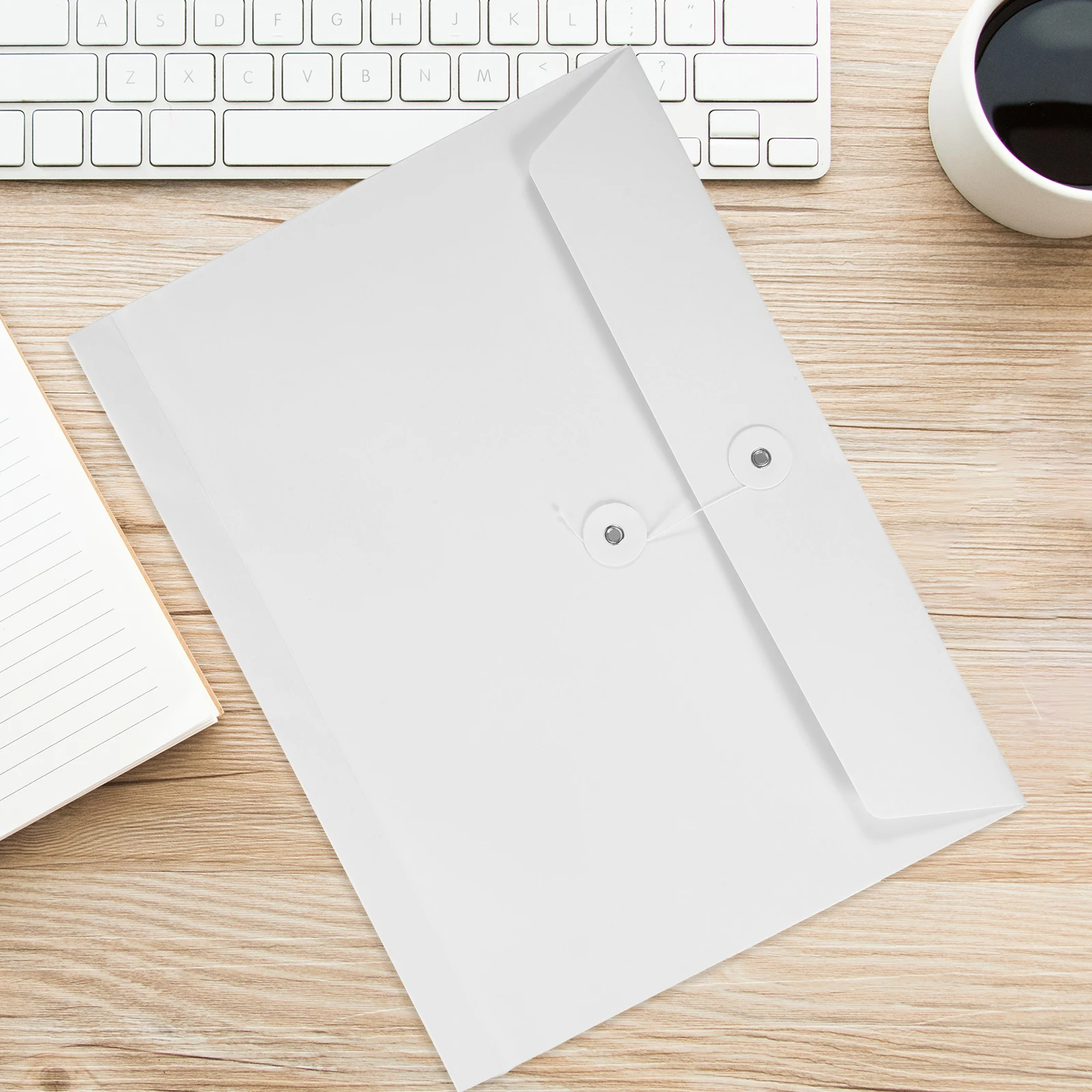 

5 Pcs File Holder Pockets Portable Document Pouch Important Folder White Paper Organizer Office Stationery Pouches