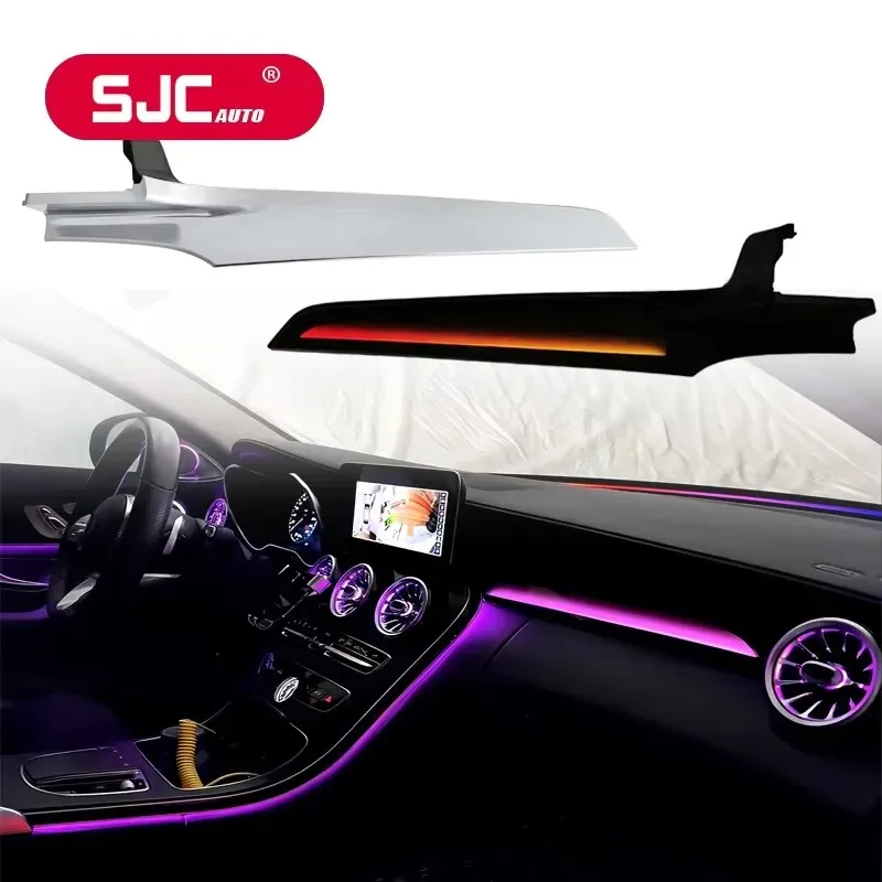 Hot Sale SJC Car 64-color LED Interior Ambient Light for C-Class W205 Coupe air Vent Speaker Cover Decorative