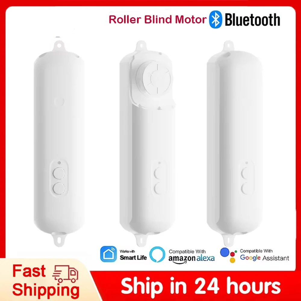 Tuya Roller Blind Robot قابل لإعادة الشحن ستارة أوتوماتيكية مزودة بمحرك فتاحة مصراع تدعم Alexa Google Assistant Siri التحكم الصوتي