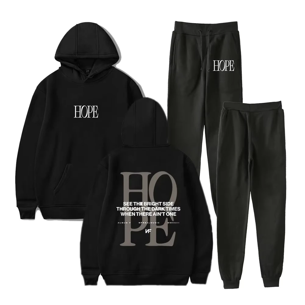 2024 New NF Hope Tour Hoodie Jogger Pants Two Piece Set Sweatshirts+Sweatpants 2024 World Tour Men Women's Set