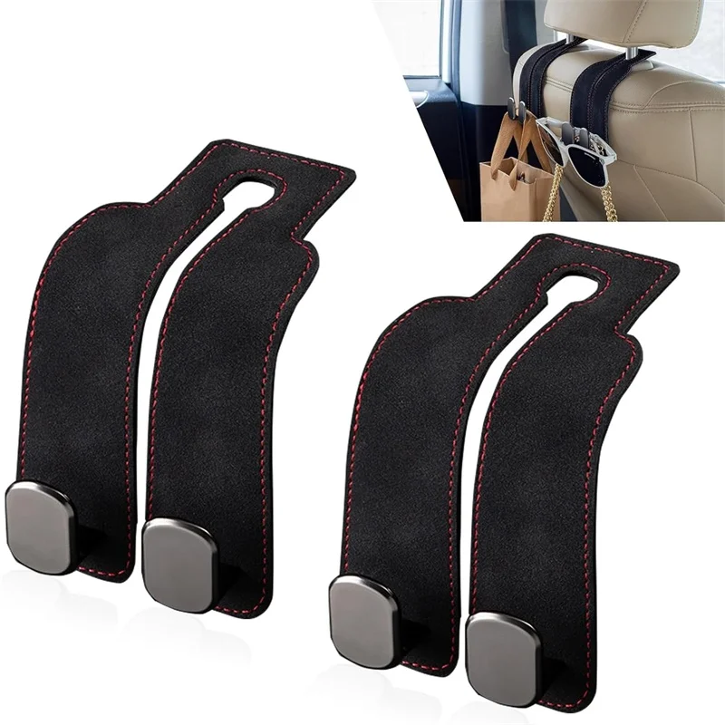 Multifunctional Car Rear Seat Hook Mobile Phone Holder Hook Car 2 in 1 Creative Rear Headrest Hook Universal Car Seat Hanger