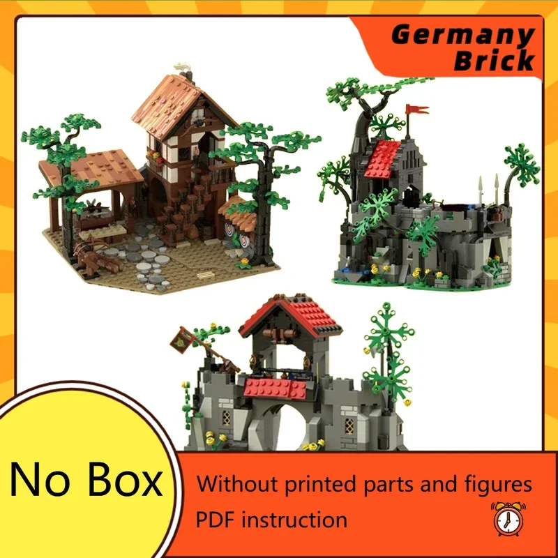 

Средневековый замок, модель Moc, строительные кирпичи, замок льва, воина, технология, модульные блоки, подарки, рождественские игрушки, наборы «сделай сам», сборка