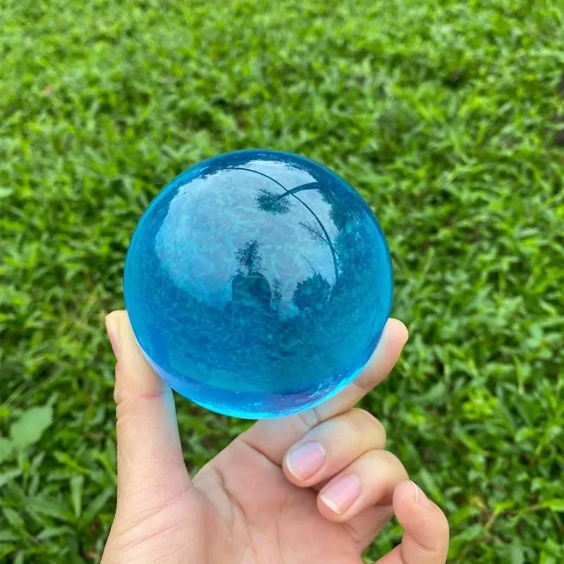 Aqua Acrylic Contact Juggling Ball - 70mm (2.8Inches) -Blue