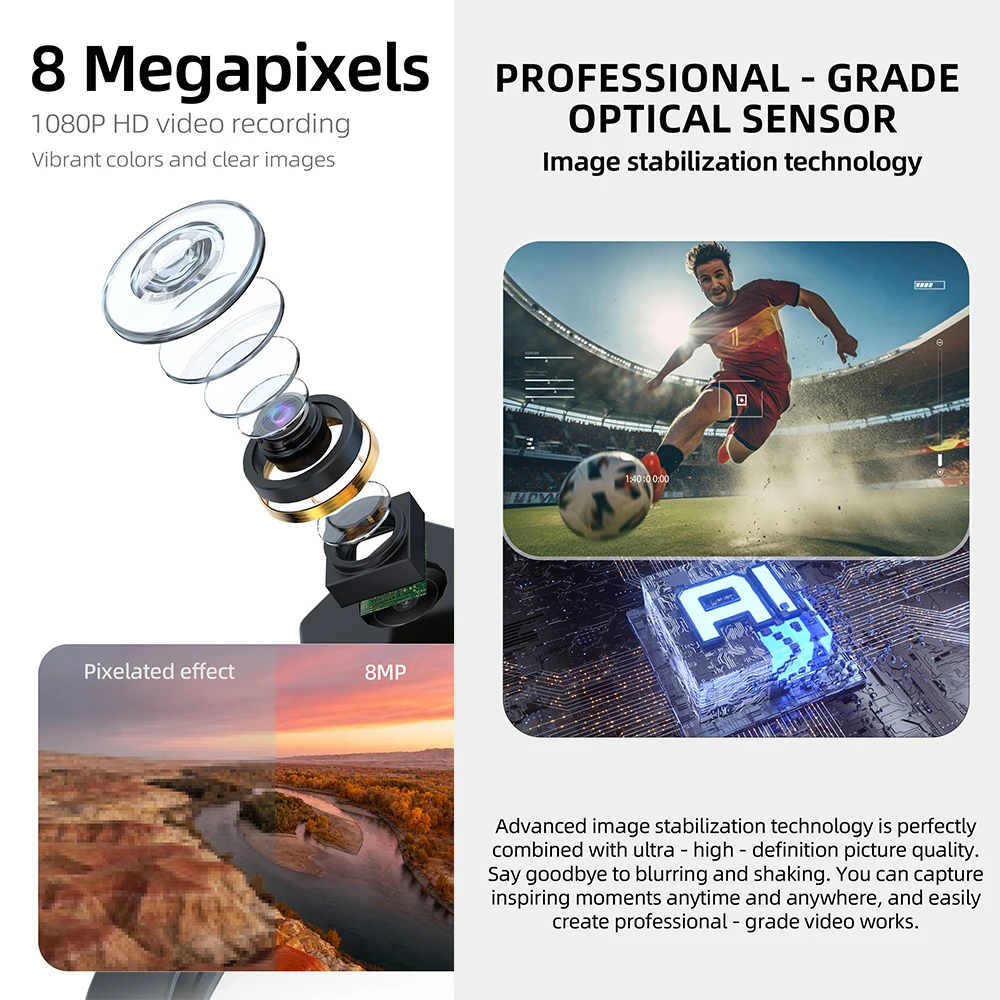 New G300C AI Shooting Smart Glasses Electrochromic Lens 4 Levels Dual Modes 8MP Camera 1080P Video 32GB Translation AI Glasses