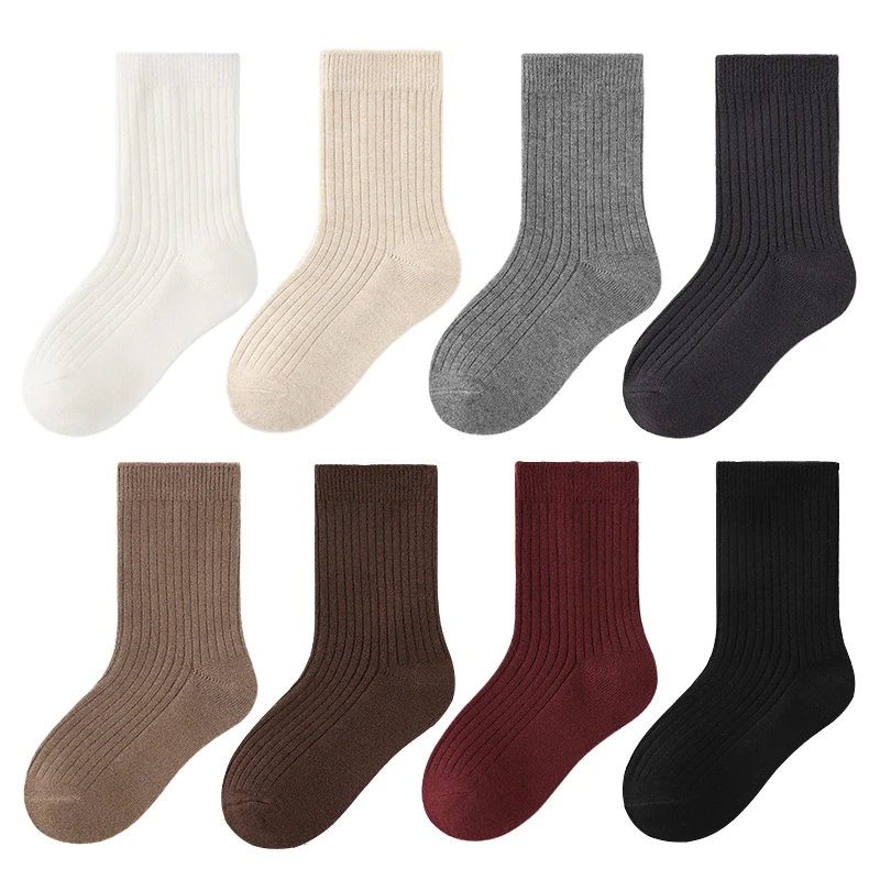 

Детские школьные носки для мальчиков и девочек от 1 до 10 лет, теплые полосатые носки для малышей, зимние детские повседневные носки, мягкие носки для подростков