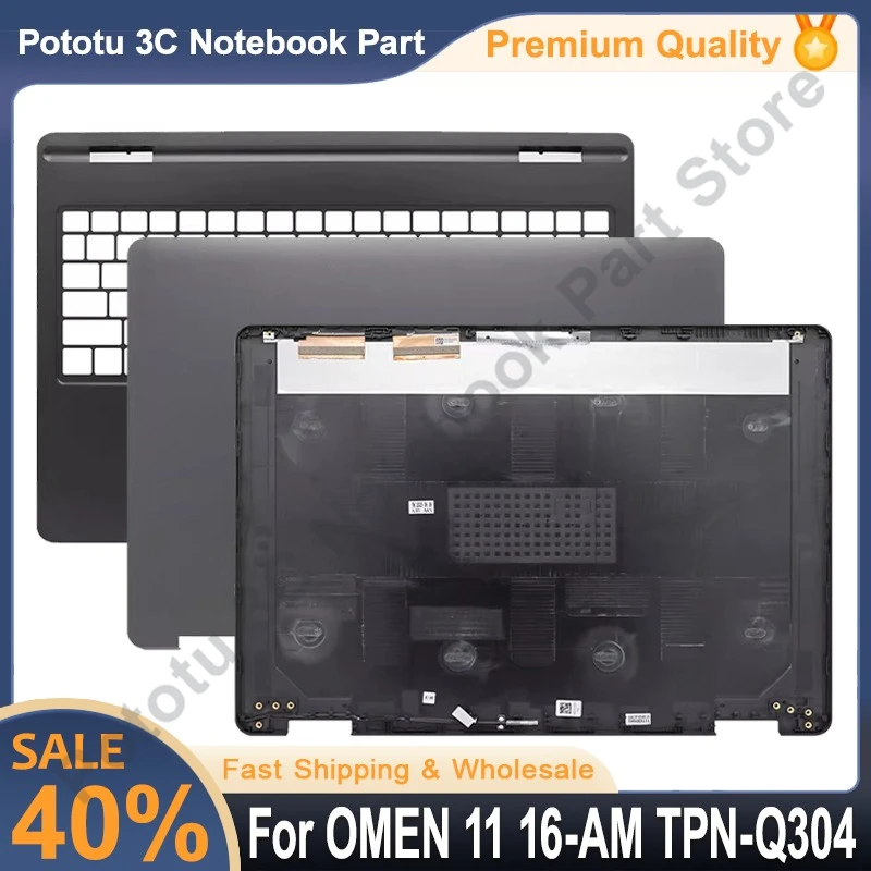 

Новый чехол для ноутбуков OMEN 11 16-AM TPN-Q304, задняя крышка с ЖК-дисплеем, верхняя крышка упора для рук, сменный верхний чехол, черный