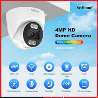 Sricam SH030 4.0MP FHD Dome IP Camera H.265 Security CCTV Wireless Wifi Camera Two Way Audio Alarm Push ONVIF Video Surveillance