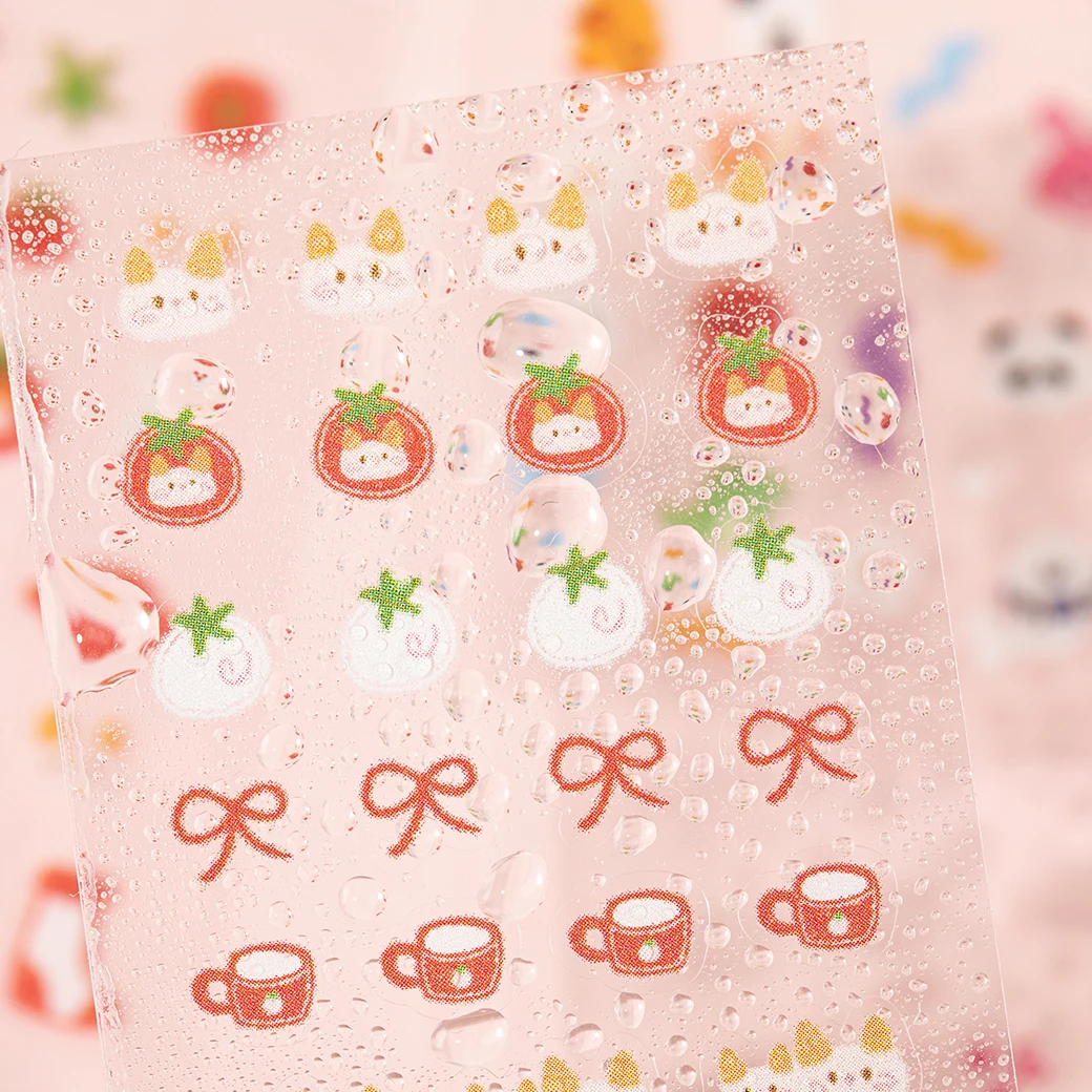 30 blätter Kawaii Mini Cartoon Aufkleber Buch DIY Tagebuch Album Sammelalbum Kreative Collage Material Nette Kinder Schreibwaren Aufkleber