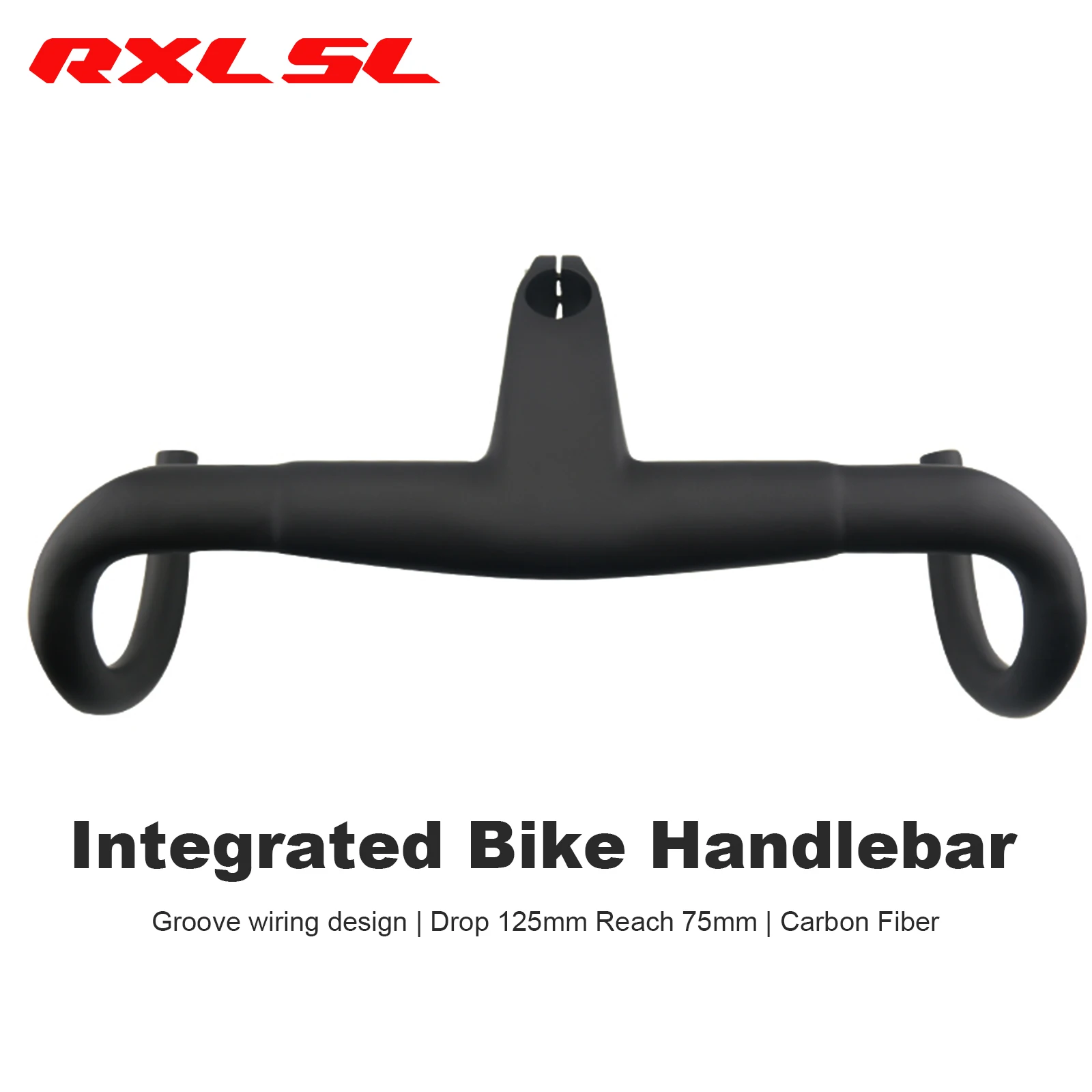 

Carbon Integrated Road Handlebar Drop Bar Racing Bike Speed Handlebar RXL SL 1-1/8" Groove Wiring Design 400/420/440mm