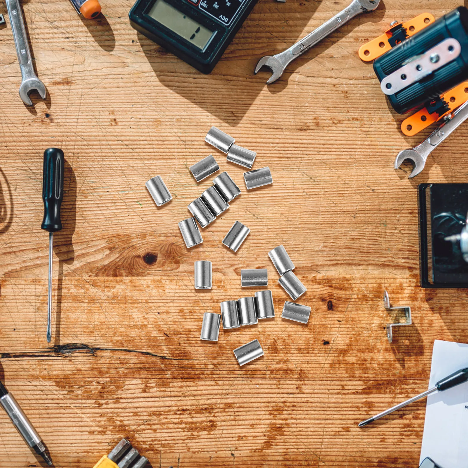 

10 шт. гайка из нержавеющей стали, круглые соединительные гайки, цилиндрическая муфта, шпилька, сварочный стержень, резьбовая муфта