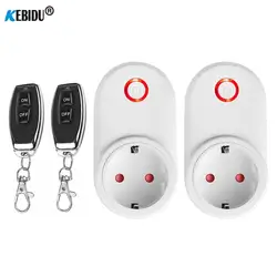 433MHz Smart Plug Wireless Socket Remote Control 15A EU FR Wall Electric Outlet Accessories Programmable Switch AC220V LED