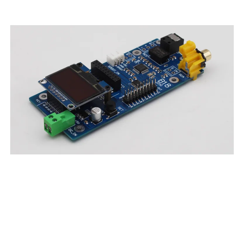 B18 AK4118 Receiver Board USB Bluetooth Coaxial Fiber to IIS Large Screen OLED Accessories
