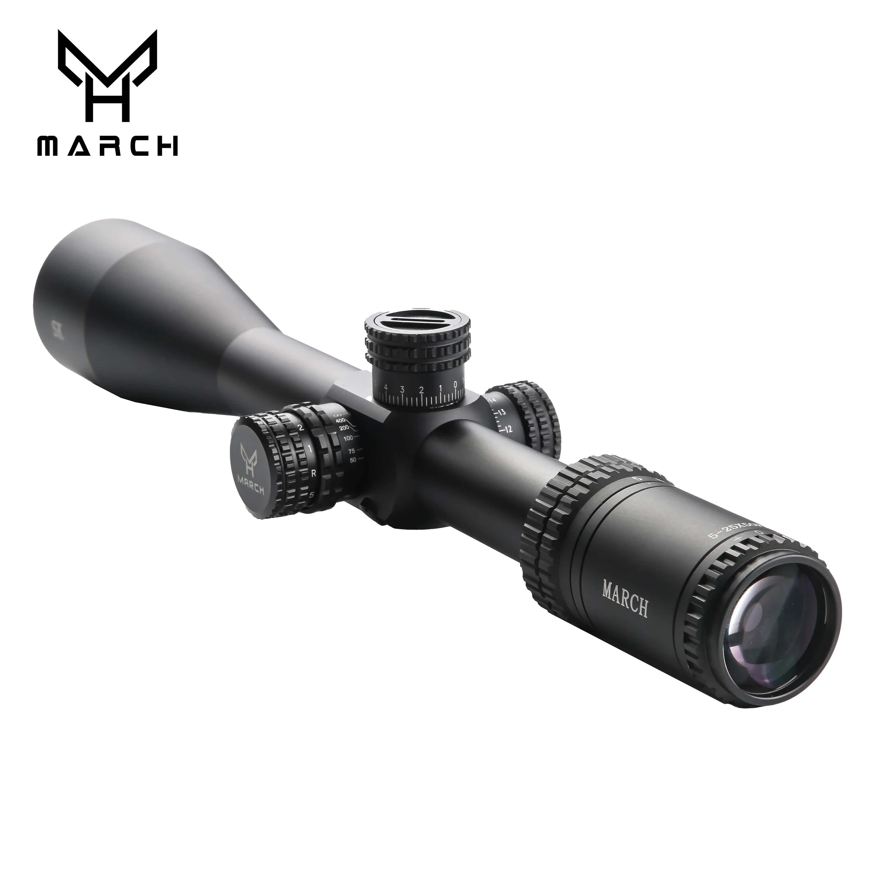 Imagem -03 - Visão Tática Riflescope com Lunettes Iluminadas Ffp Grande Wheel Lunettes Caça Air Gun Sniper Rifle Scope Sk525x50