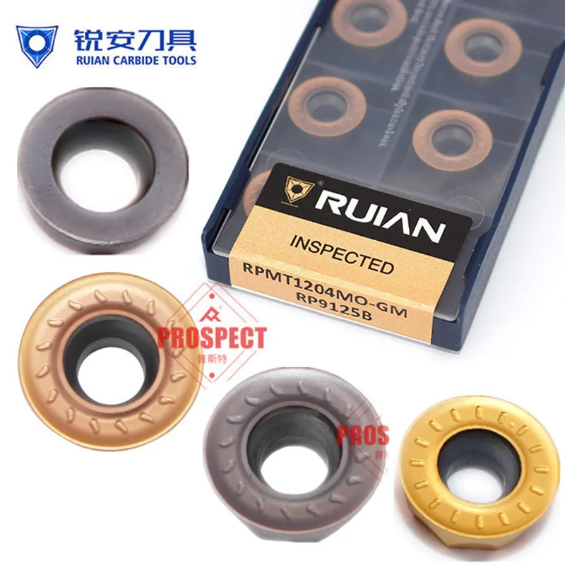 

Фрезерные вставки с ЧПУ из твердого сплава R5, пресс-фрезы из нержавеющей стали, обрабатывающий центр, токарный станок, зерна R6 Rui An