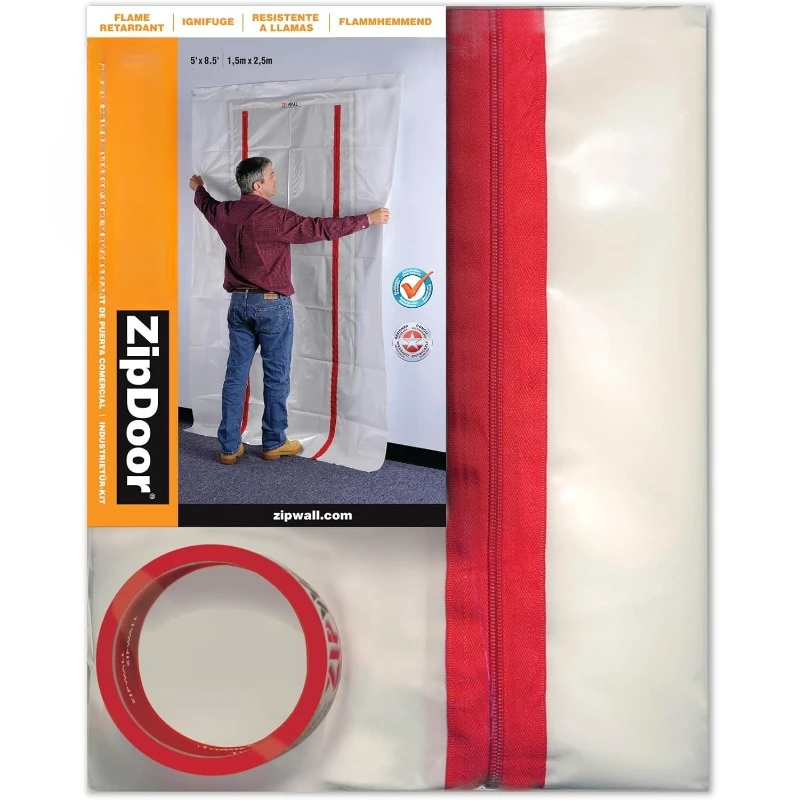 ZDC Commercial ZipDoor Kit, , red ,1 Count(Pack of 1) cobertizo exterior almacenaje