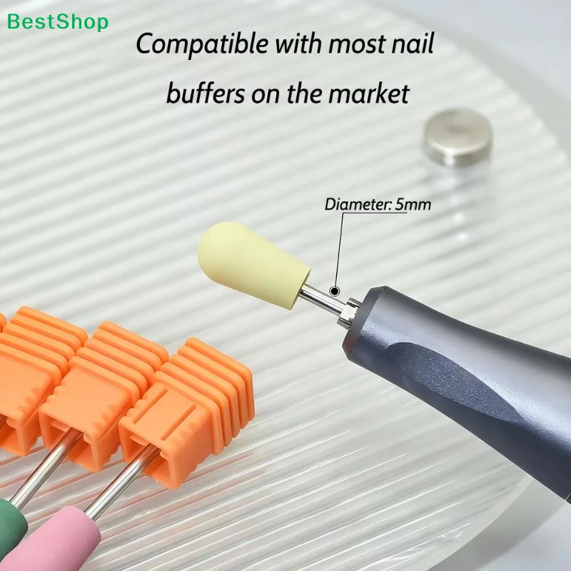 ♥ メッシュネイルファイルドリルビットセット |   400-800 グリットのマニキュアツール、プロのネイルシェーピングと研磨、DIY/サロン用