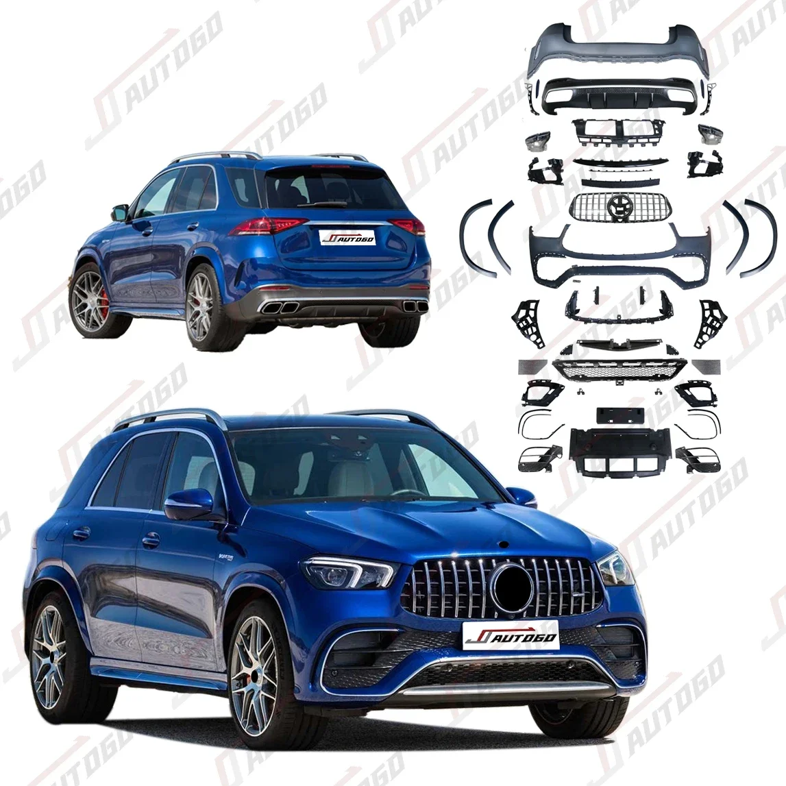 

Лидер продаж на заводе, комплект из полипропилена и АБС-пластика для bz W167 20-24 GLE 250 300 320 400 d 4MATIC, обновление в стиле GLE 63.