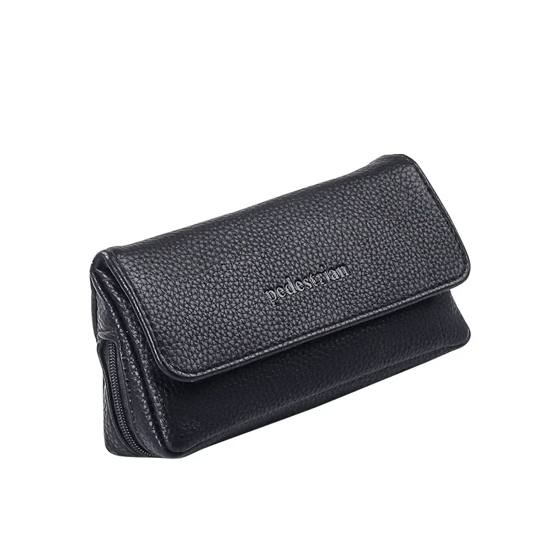 New Portable Tobacco Pouch Case PU Leather Pipe Cigarette Holder Tobacco Storage bag Smoking Paper Holder Case Wallet Bag