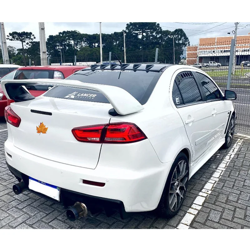 Glossy Black Spoiler for Mitsubishi Lancer EX 2009-2016 Year Car Roof Tail Wing Rear Window ABS Plastic Accessories