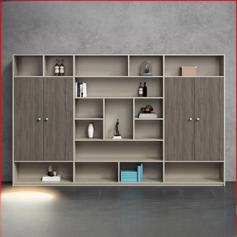 Data Office File Cabinet, Storage Wooden Display Cabinet