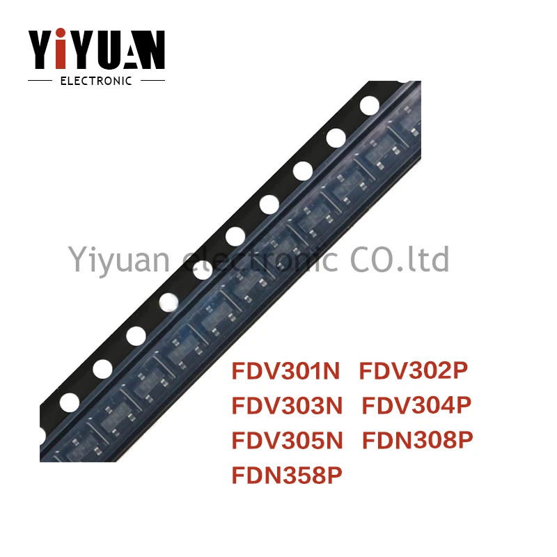 

20PCS NEW FDV301N FDV302P FDV303N FDV304P FDV305N FDN308P FDN358P SOT23 MOS Field effect transistor