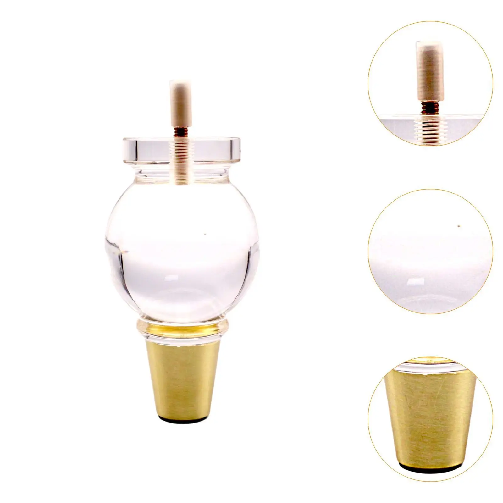 4x Furniture Legs Replacement Modern Transparent Heavy Duty Versatile 5inch Feet Cabinet Legs for Cabinet Bookcase