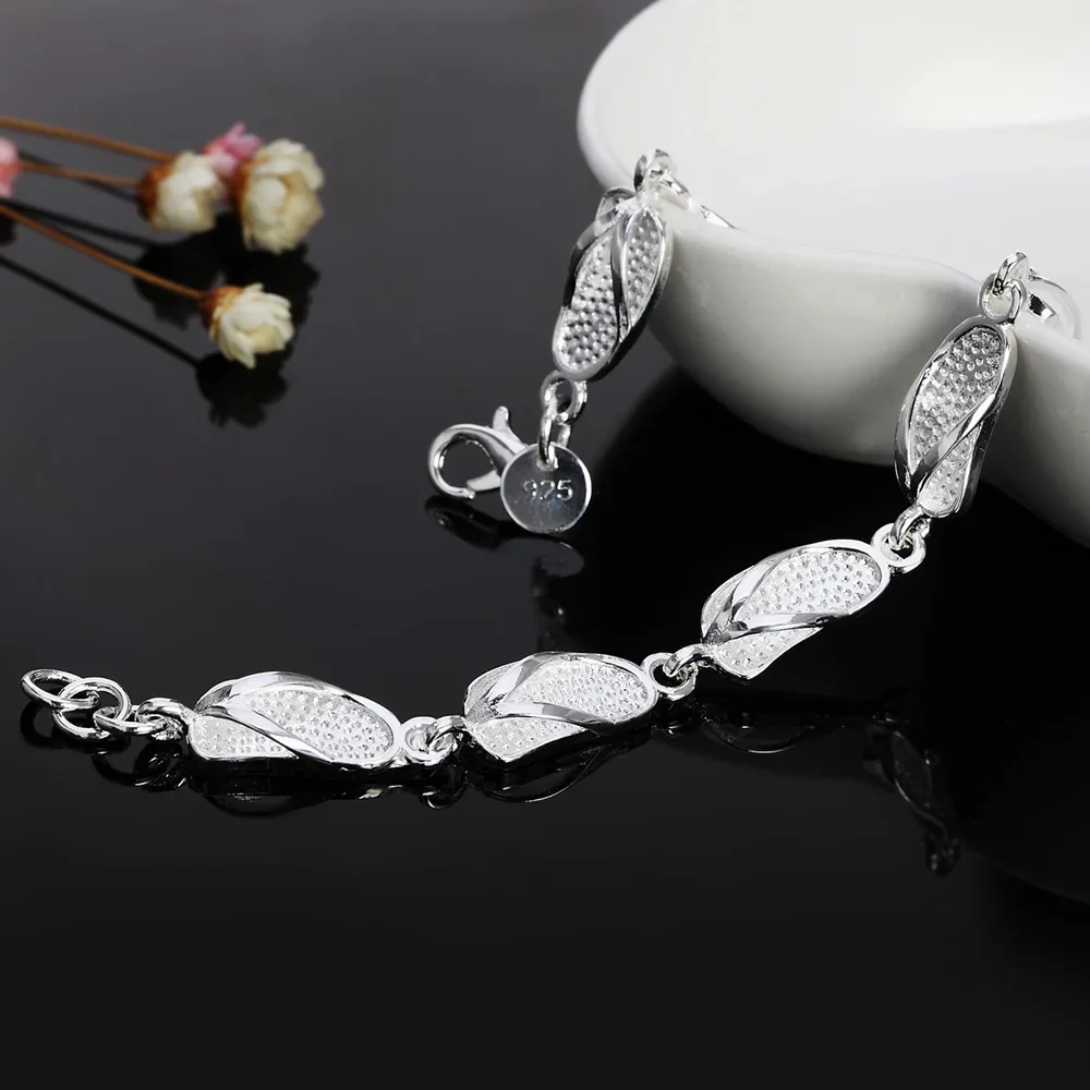 Zhubobo Nieuwe Mode 925 Sterling Zilveren Armband Schattige Schoenen Armband Voor Vrouw Sieraden Cadeau