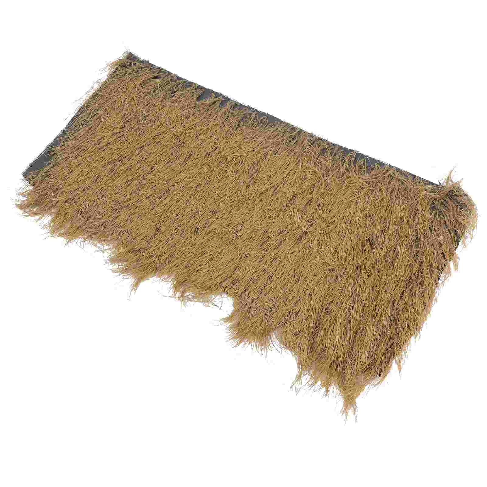 Thatched House Tiles Simulation Cover Artificial Roofing for Garden Decorative Straw Rug