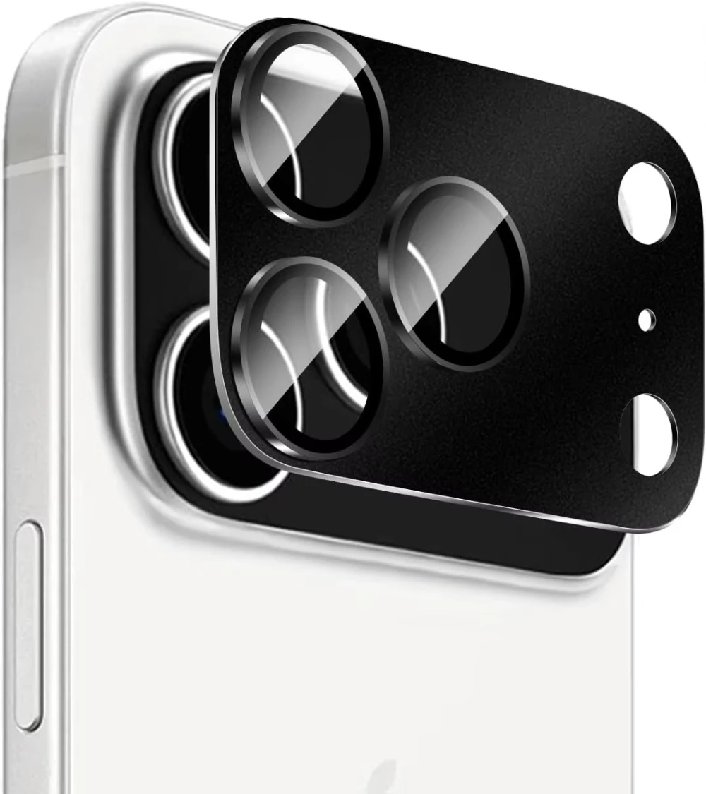 NNBILI Für iPhone 17 18 Pro Max Kameraobjektivschutz Starke Haftung Metall Gehärtetes Glas Kamera-Bildschirm Vollschutzabdeckung