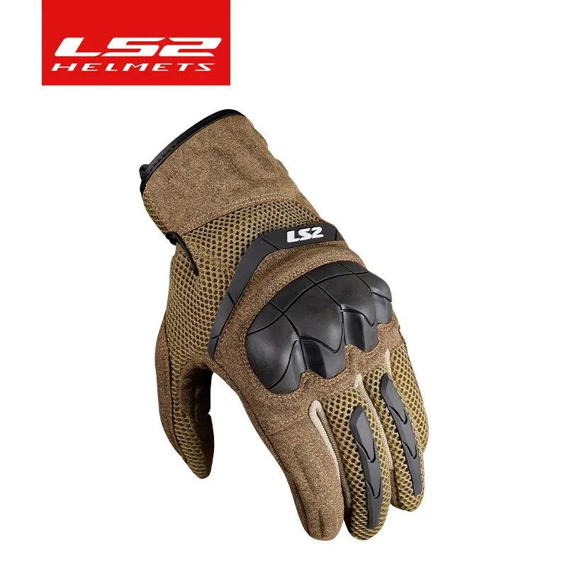 LS2 Motorcycle Riding Gloves MG029 Anti-drop Racing Car Summer Breathable Motorcycle Wear resistant Tear resistant Touch Screen