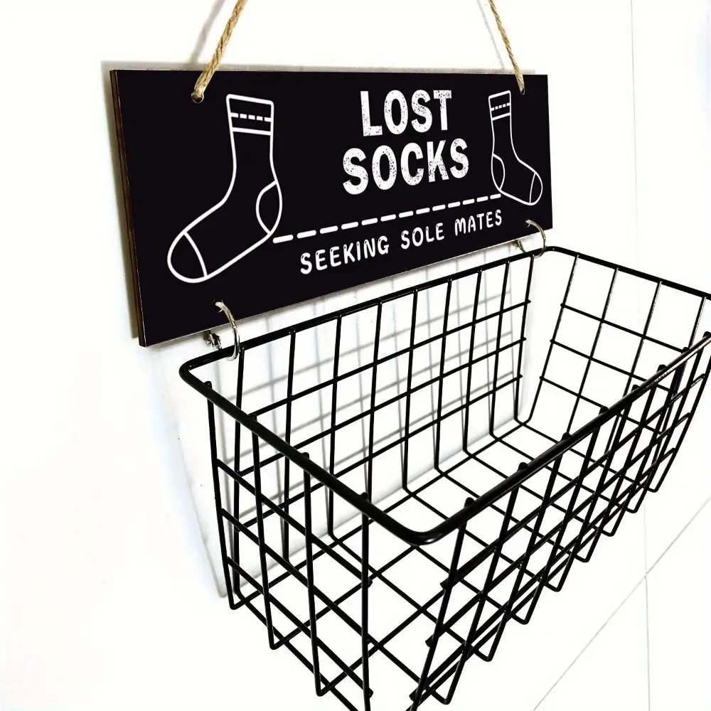 

Wall Mounted Socks Storage Basket Iron Grid Metal Frame Metal Storage Rack Home Decoration Large Capacity Lost Socks Container